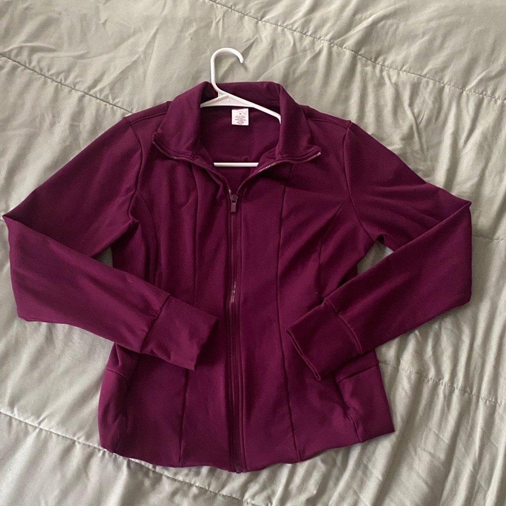 Elegant Women's Plum Bomber Jacket